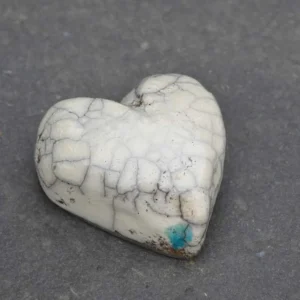 Hjärta i Raku | Vitt