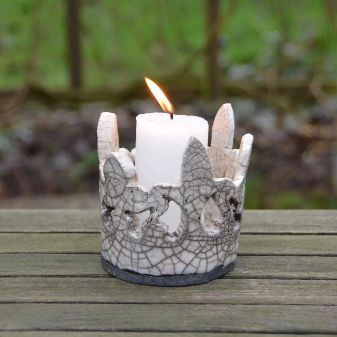 Krona i raku | Vit - Bild 3