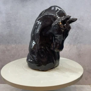 Hästhuvud i stengods